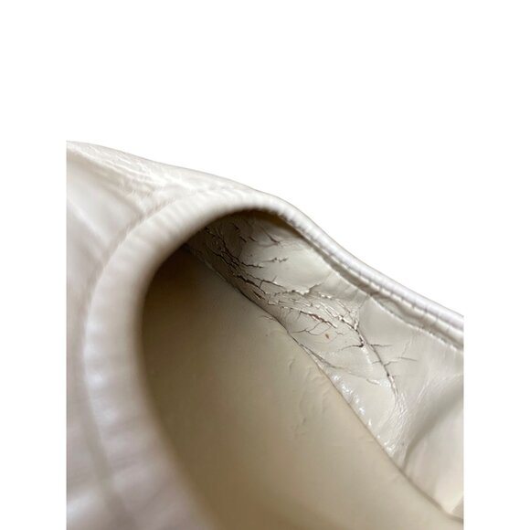 Vince Camuto Womens Leather Ballet Flats Size 8M Beige Elastic Slip-On - Picture 5 of 7